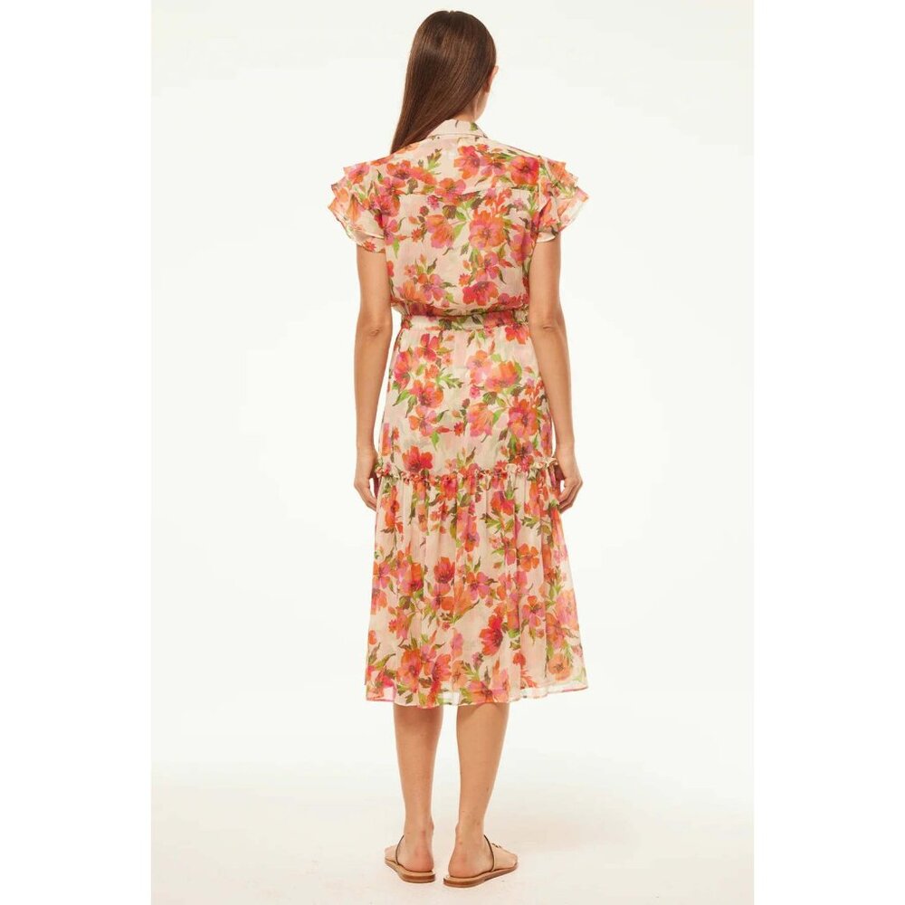 NWT Misa Los Angeles Floral Viola Dress | Palmarei Blooms | Chiffon | Size Small - Picture 4 of 7